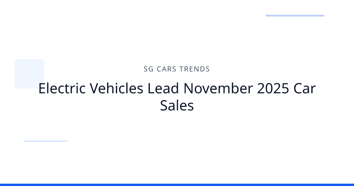 Cover image for Electric Vehicles Lead November 2025 Car Sales